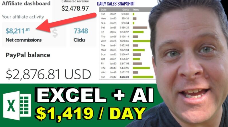 Chat GPT + Excel = $1,419 Per Day Profit!