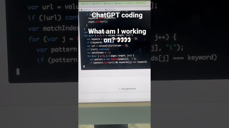 ChatGPT coding SEO scripts 👀👀👀 #chatgpt #shorts